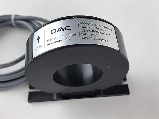 DAE P254-400-S KIT, UL kWh Smart Submeter, 3 Phase, 400A, 120/208v, 3 Solid Core CTs (Inner Dia 1.38"), RS485