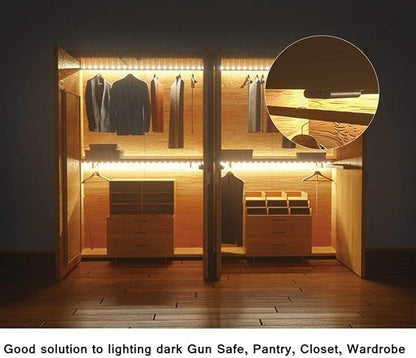 SENSKY Cabinet Lighting Kit Flexible LED Strip Lights Kit with Cabinet Sensor Switch for Gun Safe Cabinet Closet Pantry Wardrobe Lighting (6M)