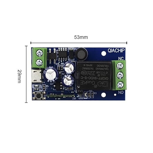 Ewelink WiFi Wireless Smart Relay Module USB 5v 1 Channel Inching Selflock 7V-48V Remote ON Off Power Switch for Access Control, Garage Door,Home Automation, Compatible with Alexa Google Home