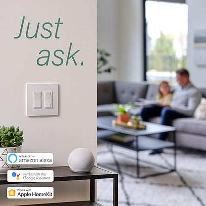 Legrand Radiant WNRL10WH Smart Switch with Netatmo, Compatible with Alexa, Google Assistant & Apple HomeKit, White (1 Count)