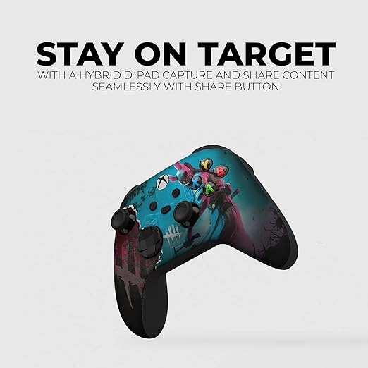 DreamController Dead By Daylighht Custom X-box Controller Wireless compatible with X-box One/Series X/S Proudly Customized in USA with Permanent HYDRO-DIP Printing (NOT JUST A SKIN).