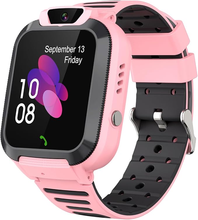 2G Kids Smart Watch, SOS Emergency Call, Video Calling, Waterproof Activity Tracker for 3-12 Years Girls/Boys - Birthday Gift Idea