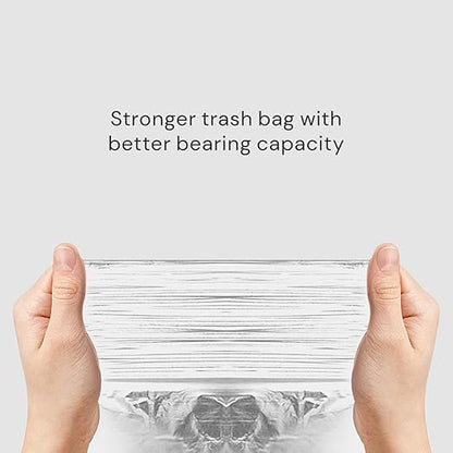 TOWNEW T Air One Official Refill Rings for Smart Bathroom Trash Can, Sturdy Trash Bags for Electric Automatic Trash Can, 2.6 Gallon, 8 pk White Refill Rings - Up to 96 Trash Bags