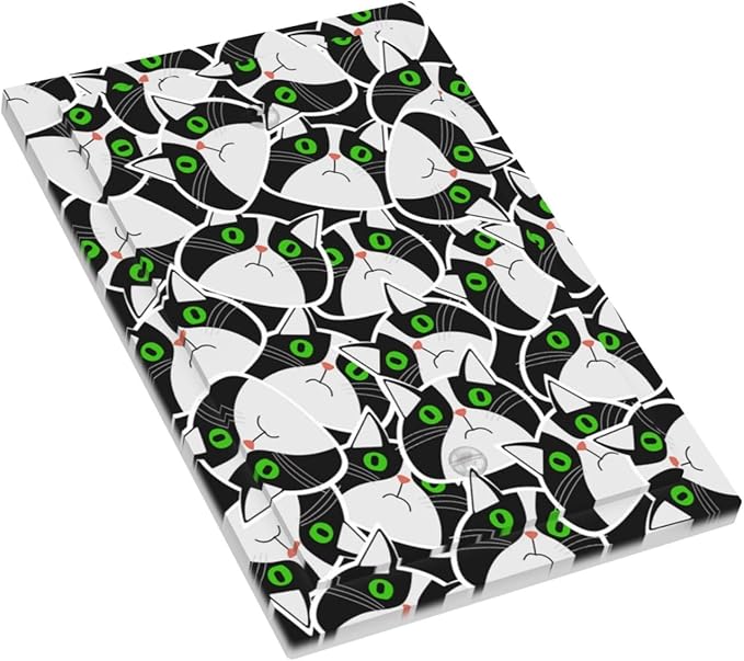 Funny Cat Wacky Kitty 1-Gang No Device Blank Wallplate Electrical Light Switch Covers Decorative Receptacle Face Plate Cover for Bathroom 5 X 3 IN