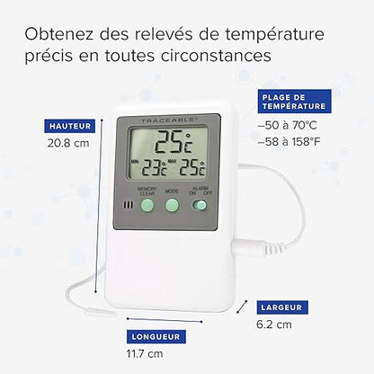 Traceable® Digital Thermometers with Calibration (Bottle Probe)