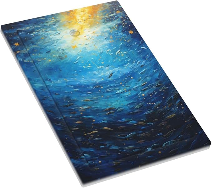 Light Switch Cover Plate Dream Ocean Underwater World Fish Shoal 1 Gang No Device Blank Electrical Wall Plates Faceplate Decorative Switch Plate for Kids room Nursery Decor