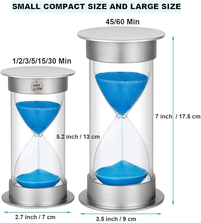 SuLiao 90 Second Sand Timer, Giant Plastic Unbreakable Hourglass Sand Clock for kids Games Classroom