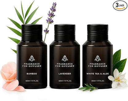 AromaPlan Home Spring Collection Scents,Hotel Premium Collection Set- 5 Star Hotel Collection- Natural, Non-Toxic Cold Air Diffuser Oil - Gift Ready, Diffuser Oils Scent (3 Pack/1.7 fl.oz (50 ml)
