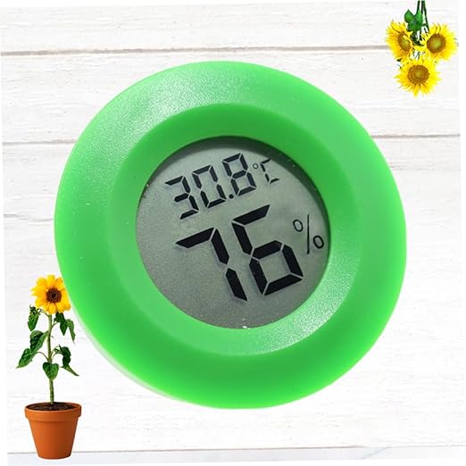 Garneck Digital Thermometer Hygrometer Reptile Enclosure Humidity Sensor Wall Mount Indoor Temperature for Home Office