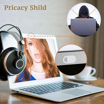 Webcam Cover Slider, Laptop Camera Cover 0.027in Ultra-Thin Fits Smartphones Tablets Macbooks Computers Desktops with Strong Adhensive, Protecting Privacy and Securtiy (6 Pack)