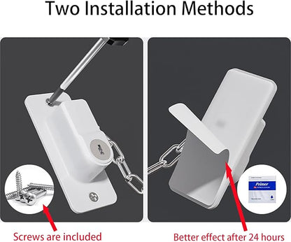 CMINGJ （2 Pack）Child Safety Locks, Adjustable Refrigerator Lock with Keys, for Fridge, Cabinets, Drawers, Dishwasher, Toilet and Child Safety Cabinet Lock, for Child,Kids and Toddlers