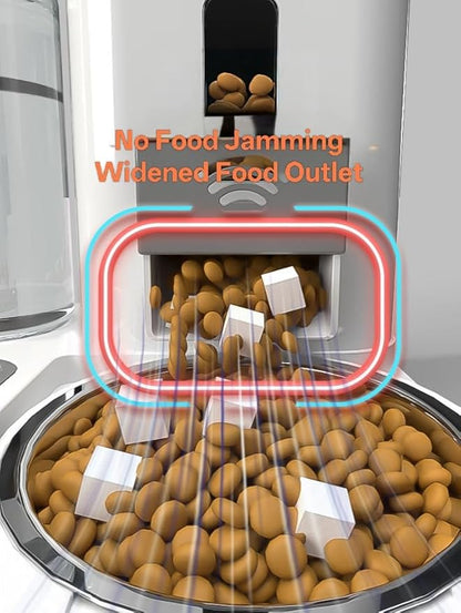Green Living Pet Automatic Feeder,Water Feeder:Self-Balancing Environmental Feeder Solution