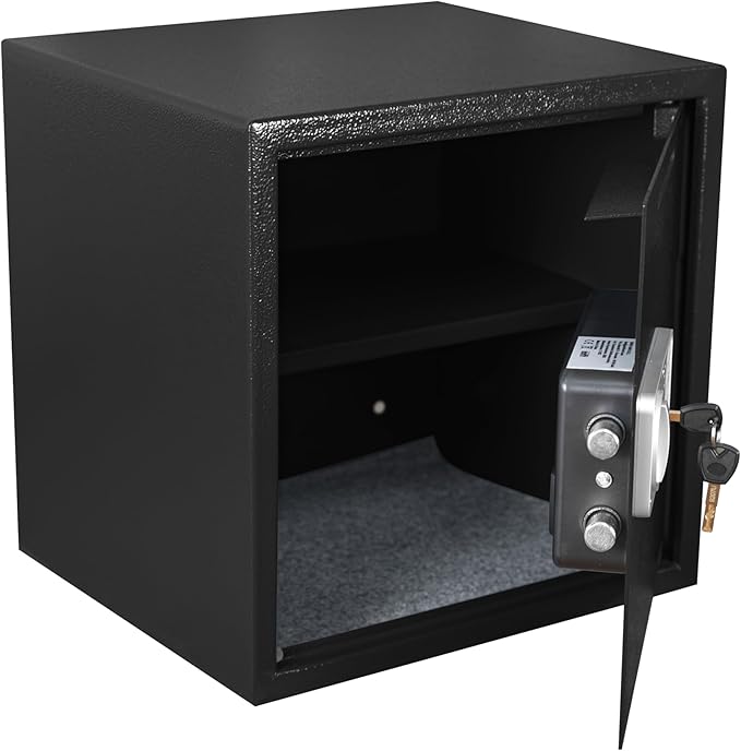 Genie Hand – Time Delay Safe, Anti Robbery Safe Box, Timed Controlled Opening – B-Class Lock – Anti Bounce Technology (Large – Depository)