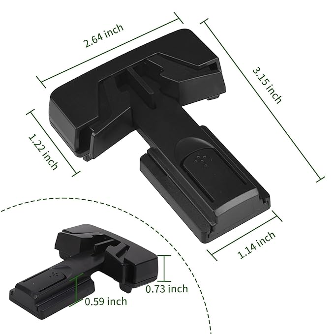 Child Proof Refrigerator Door Lock, Baby Safety Fridge Door Latch Locks, One Handed Operation, No Tools Need or Drill (Black2)