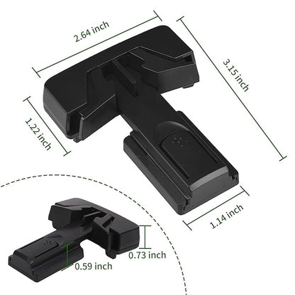 Child Proof Refrigerator Door Lock, Baby Safety Fridge Door Latch Locks, One Handed Operation, No Tools Need or Drill (Black2)