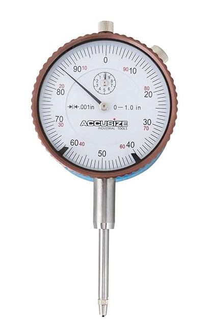 Accusize Industrial Tools Magnetic Back with 0-1'' by 0.001'' Dial Indicator, Eg08-1600