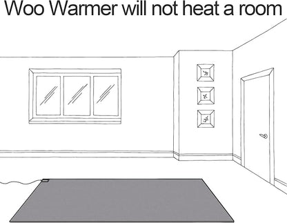 Hot Carpet Under Rug Instant Radiant Floor Heater Electric Mat Electric Carpet Electric Heated Area Rug Great for Yoga (720 watt 92" x 76.5 ") Made In Seattle Since 2012 A Unique Gift