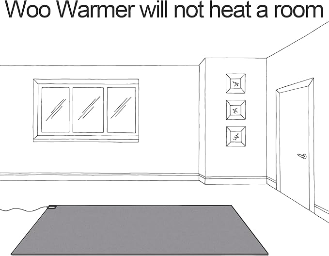 Hot Carpet High Heat Retention Felt Under Rug Instant Radiant Floor Heater Electric Mat Electric Heated Area Rug (720.2 watt Extra Thick Mat) Made in Seattle WA