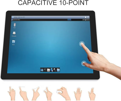 GreenTouch 15 Inch Aluminum Frame Wall Touch Screen LCD Monitor Open Frame LCD Touch Panel - HDMI/VGA/DVI-1024 * 768 @60Hz
