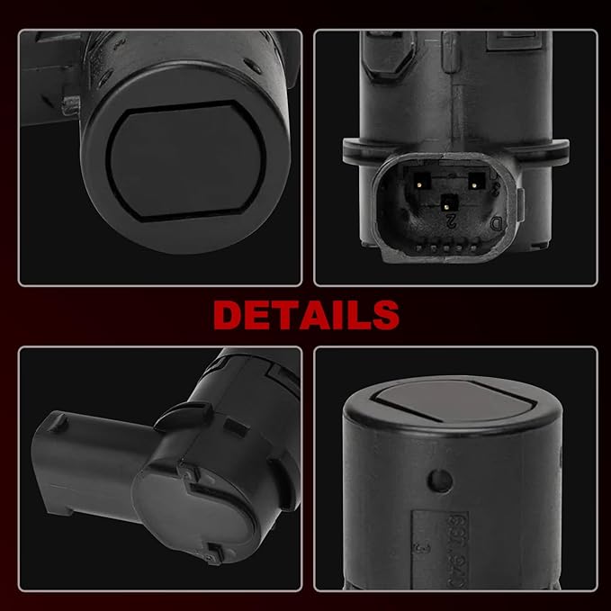 Rear Parking Assist Sensor Compatible with Ford F150 F250 F350 F450 F550 E-150 E-250 Escape Explorer,Lincoln Navigator,Mercury Mariner,4 PCS Reverse Backup Bumper Parking Sensors,OE#3F2Z15K859BA
