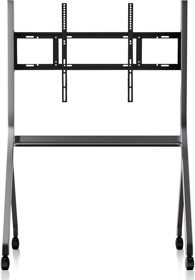 Smart Board Stand with Four Lockable Wheels for 55"-86 Electronic Whiteboard, Digital Whiteboard Stand for Home, Smart Board for Classroom and Office with Mobile Stand
