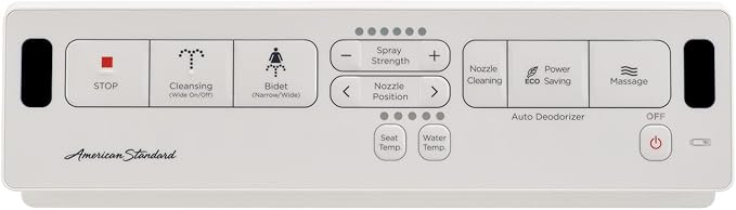 American Standard 8012A80GRC-020 Advanced Clean AC 2.0 SpaLet Bidet Seat with Remote Control Operation, White