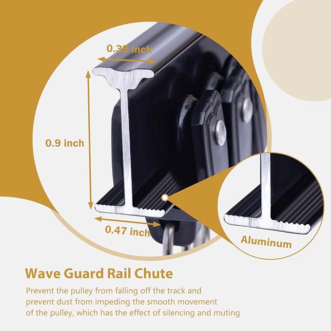 Bendable Ceiling Curtain Track Ceilings Mount or Wall Mounted Heavy-Duty Room Divider Curtains Rails for Living room Bedroom Shower Privacy RV Garage Dividers with Clips，Black 24 FT