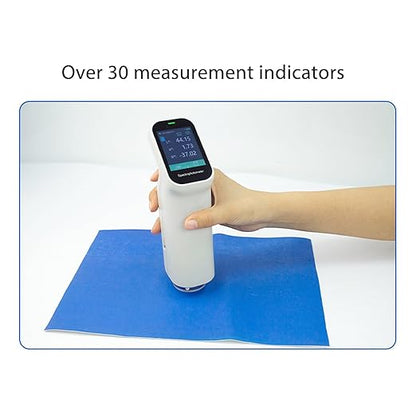 Portable Handheld Colorimeter Spectrophotometer, Auto Calibration Color Difference Tester with 6mm Test Aperture and IPS Touchscreen, Color Measurement Instrument