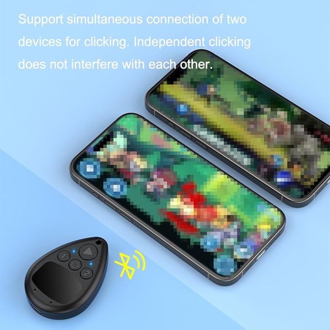 Wireless Mobile Phone Screen Auto Clicker – Adjustable Speed, Silent Operation, No Root Required – Auto Touch Clicker for Android & iOS Devices, Game & App Automation Tool by BLUECC (1 dragging 2)