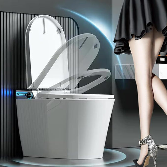 Electric Bidet Smart Toilet, Voice Control, Auto Open/Close Lid & Seat with Radar and Foot Sensor, Auto Flushing, 6 Modes Warm Water Wash, Dryer, Heated Seat, 20-year warranty. (TD-769EV)