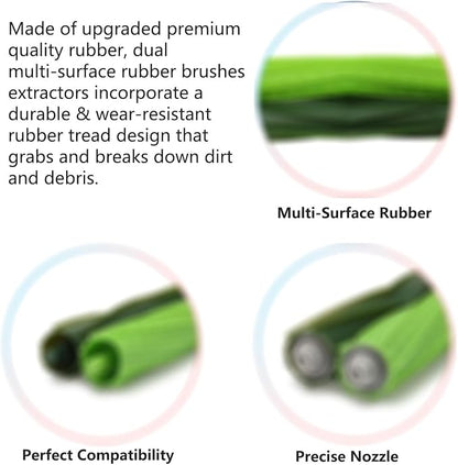 2 Set of Roller Brush & 10 Filters & 4 Mop Pads & 10 Side Brushes Replacement Parts Accessories Compatible with iRobot Roomba Combo J7 J7+ J9+ 10 Max Robot Vacuum Cleaner,