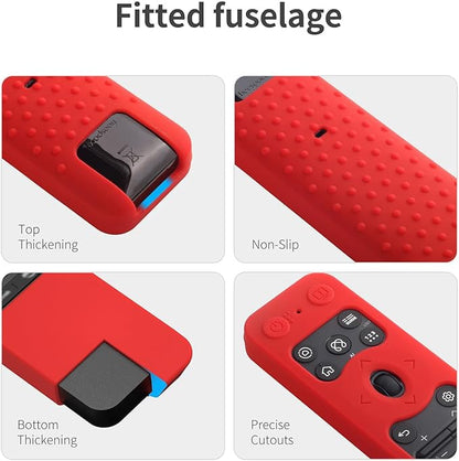 Silicone Case for LG MR25GA Remote Cover Compatible with 2025 LG OLED Smart TV C5 B5 G5 M5 Series Remote Protective Case Cover (red)