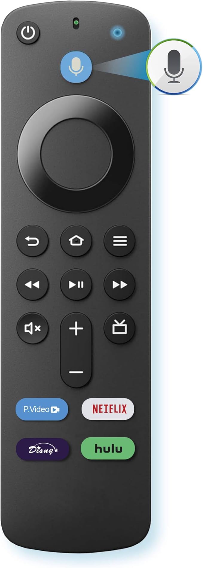Replacement Voice TV Remote for Fire Series, Smart TV Stick (HD, 4K, 4K Max, Lite), fit for TV Cube and Omni, Insignia, Toshiba Smart TVs