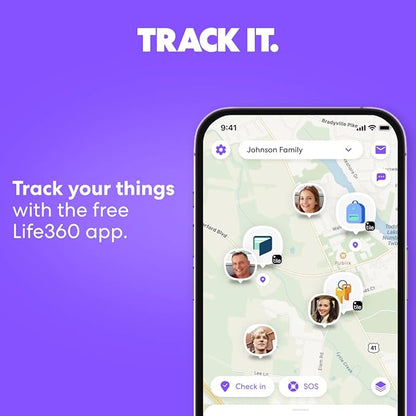 Tile by Life360 Slim - Wallet Finder, Bluetooth Tracker and Item Locator for Luggage Tags, Passports and More. Both iOS and Android Compatible. Phone Finder. 1-Pack (Black)
