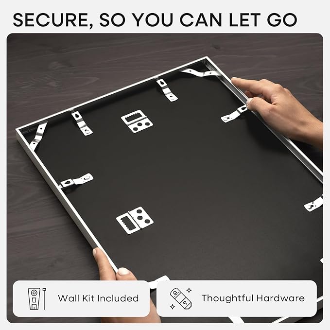 Homeforia A5 Picture Frame Silver, High End Metal 5.8 x 8.3 Frame Matted to 4.1 x 5.8 Art, A5 Frame with Mat A6, 5.8x8.3 Poster Frames, 8.3x5.8 Size Display Frames, Tempered Glass, Wall Kit, Set of 1