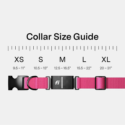 New Fi Series 3+ Smart Dog Tracker Collar [12 Month Membership Included] GPS Tracker for Dogs with Health & Behavior Monitoring, Escape Alerts, Waterproof, LED, Apple Watch Compatible (Pink, Small)