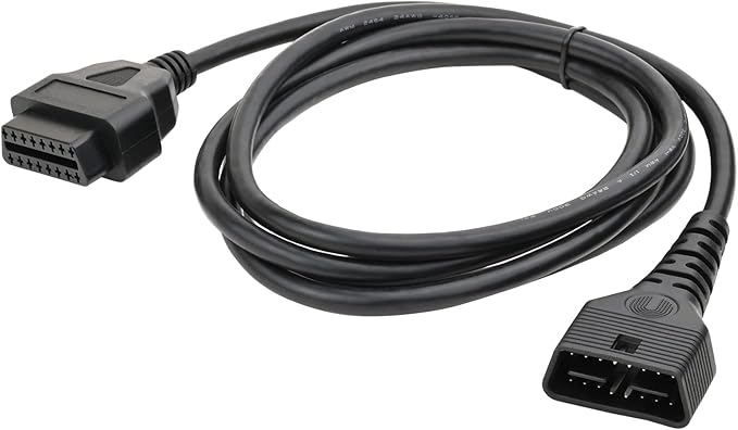 iKKEGOL Full 16 Pin OBD2 OBD II Male to Female Extension Cable Cord Diagnostic Tool Adapter for Auto Car Vehicle Truck 24V All OBD2 Port Plug Connector 24AWG (1M/3.3FT)
