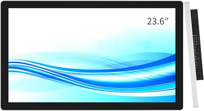 GreenTouch 23.6 Inch Aluminum Frame Wall Touch Screen LCD Monitor Open Frame LCD Display - HDMI/VGA/DVI-1920 * 1080 @60Hz