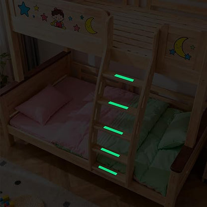 High Brightness Glow in The Dark Tape for Safety Marking, Art Craft DIY, Christmas Deco and Party Accessories. Non-Toxic Adhesive, Waterproof Rechargeable Luminous Tape (1 in X 30 ft)