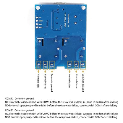 LCUS-2 USB Relay Module 2 Channel with Overcurrent Protection for Home Automation, Serial Control, Intelligent USB Switch