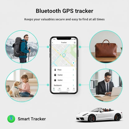 No Subscription GPS Tracker for Vehicles Work with Find My (iOS Only) Real-Time Mini Tracker Tags Global Coverage Hidden Car Locator Tracking Device with Magnetic Case No Monthly Fee Required