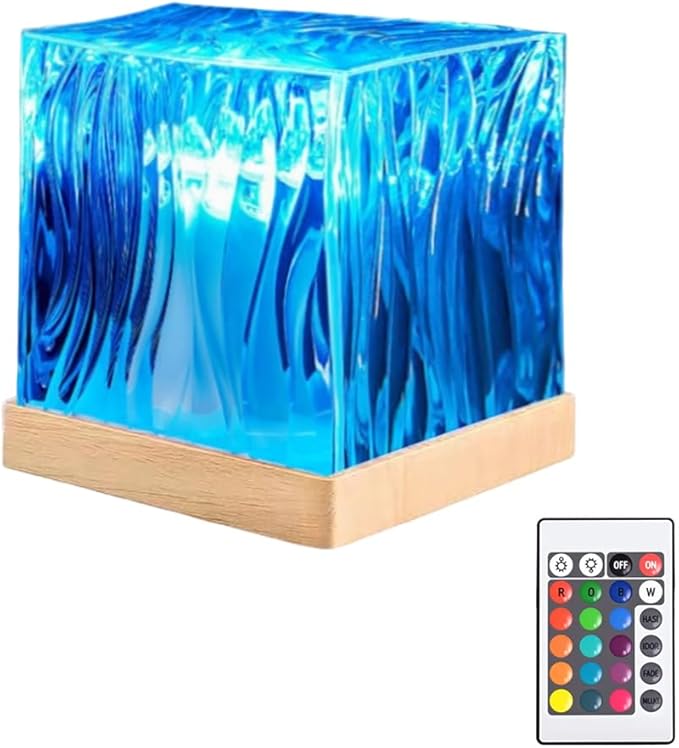 Northern Lights Projector with Remote, 18-Color Aurora Night Light for Bedroom, Galaxy Projector for Teens, Christmas Gift for Boys & Girls (Wood Base)