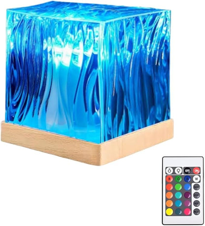 Northern Lights Projector with Remote, 18-Color Aurora Night Light for Bedroom, Galaxy Projector for Teens, Christmas Gift for Boys & Girls (Wood Base)
