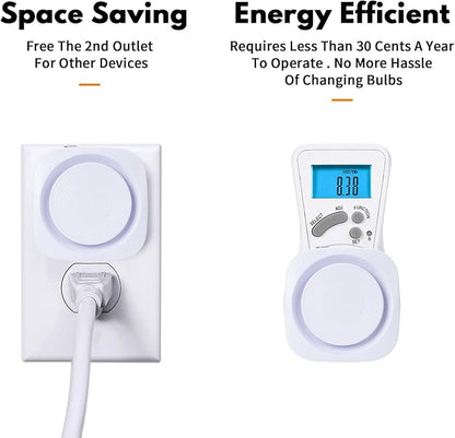 Blue Night Lights Plug into Wall, 4 Packs Dimmable Night Light with Dust to Dawn Sensor, Automatically Turn on and Off, Gentle Glow Nightlight for Bathroom,Bedroom,Stairs,Kitchen,Hallway, Blue