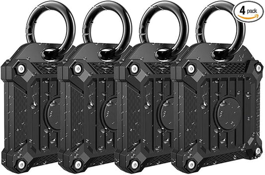Tile Mate 2022 2024 Tracker Cover Anti-Scratch Waterproof Case with Keychain for Carabiner, Keys, Bags, Cat Dog Collar Holder