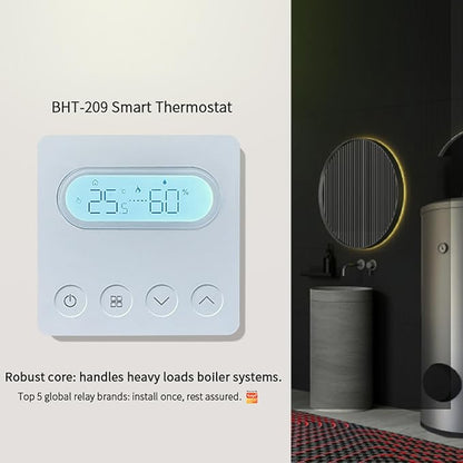 WALFRONT House Thermostat Intelligent Wall Thermostat for ZIGBEE Voice Control 7 Day Heating Plan Smart Room Heater for Water Floor Heating System