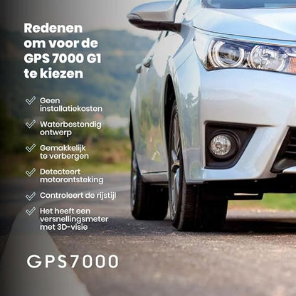 GPS7000 Hidden Vehicle GPS Tracker for Vehicles | 2 Years Service Included | 4G Car GPS Tracker Device | Easy Self-Installation | Real-Time Vehicle Tracking | Optional Renewal, No Mandatory Fees