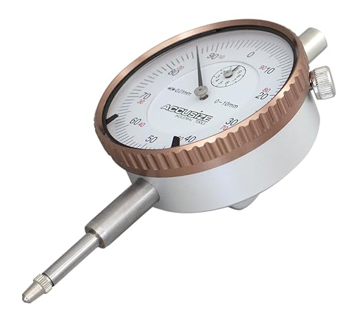 Accusize Industrial Tools 0-10 mm by 0.01 mm Metric Dial Indicators, P900-S001