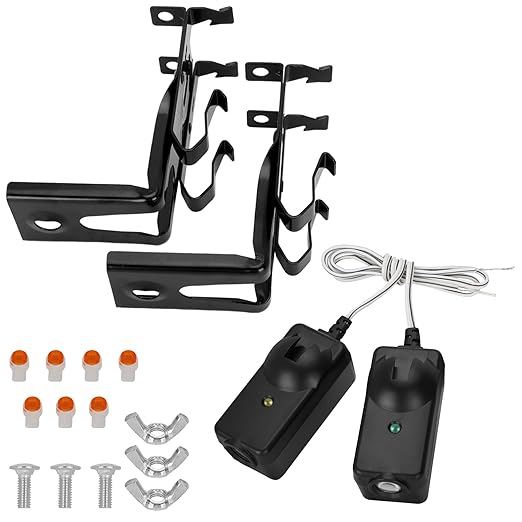 41A5034 Garage Door Sensor with Brackets, Replacement for Chamberlain Liftmaster Craftsman Garage Door Sensors, Compatible with Liftmaster Chamberlain Craftsman Garage Door Openers Made After 1997
