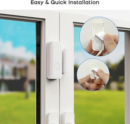 Alarm System for Home Security,Wireless Security System with WiFi+GSM/4G Phone App Control,Door/Window Sensors Instant Alerts&Auto Alarm Dial,Compatible with Alexa NO Monthly Fees